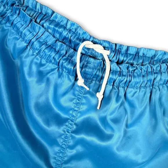 Vintage Nike Shorts OG Big Swoosh 90s Blue Windbreaker Running XS 26 - Picture 5 of 10